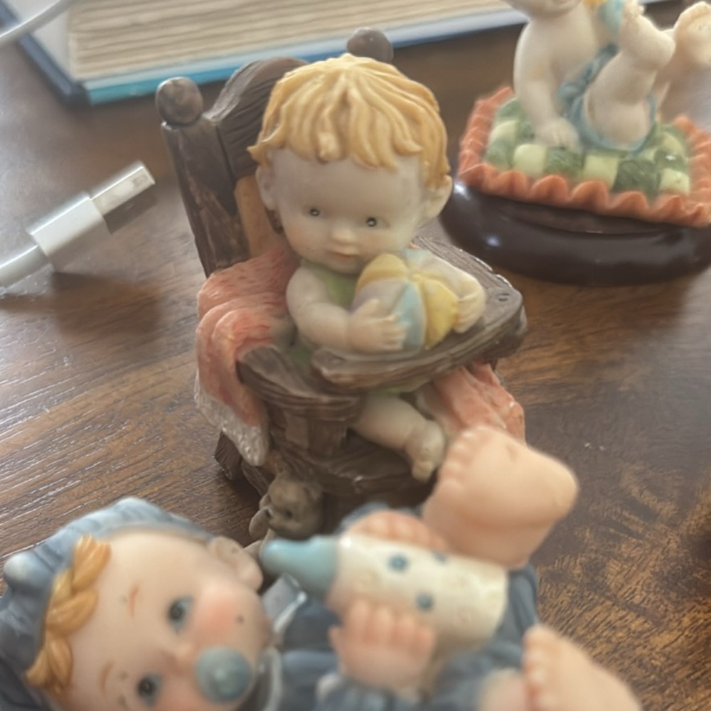 Rare vintage baby figurines